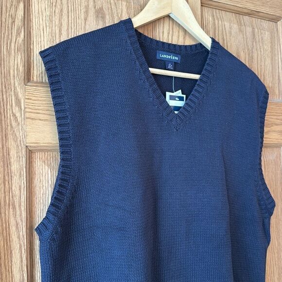 LANDS' END Drifter Pullover V-Neck Sweater Vest *NEW* - Picture 11 of 13